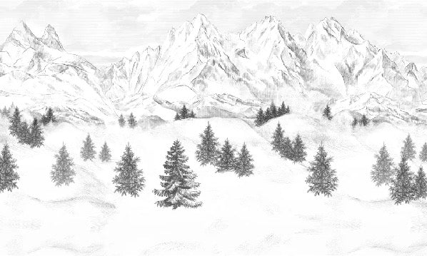 Tapete „Aiguilles d'Arves“