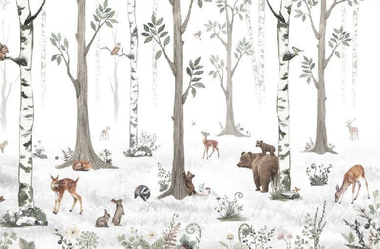 Tapete Tiere Frühling Wald