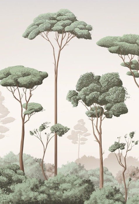 Tapete „Leichter Wind im Pinienwald“