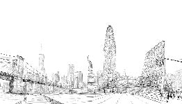 Tapete Architektur New York