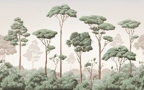 Tapete leichte Brise Kiefernwald