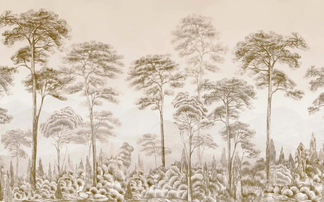 Tapete Natur Pinar Sepia