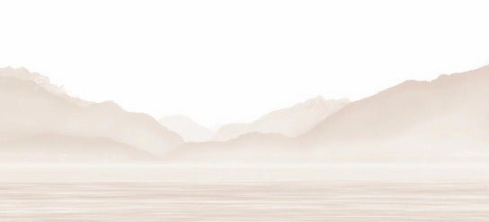 Tapete Annecy und sein friedlicher See Beige