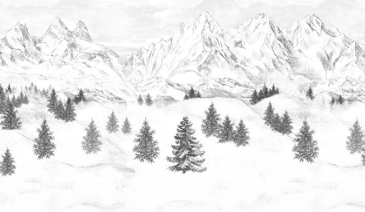 Tapete „Aiguilles d'Arves“