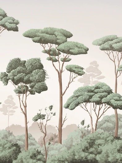 Tapete leichte Brise Kiefernwald