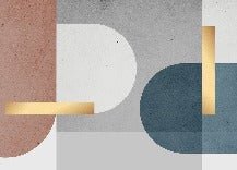 Grafische Zementtapete