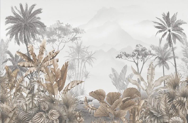 Tapete Trend Tropical Sepia