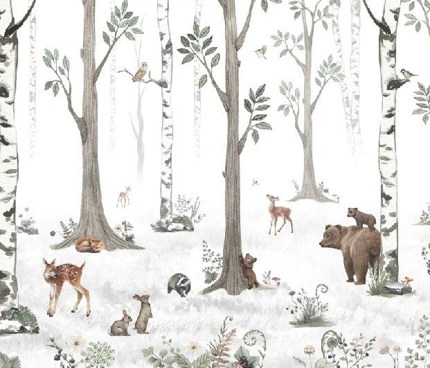 Tapete Tiere Frühling Wald