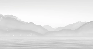 Tapete Annecy und sein friedlicher See in Schwarz-Weiß