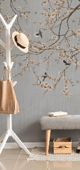 Tapete mit blühenden Zweigen