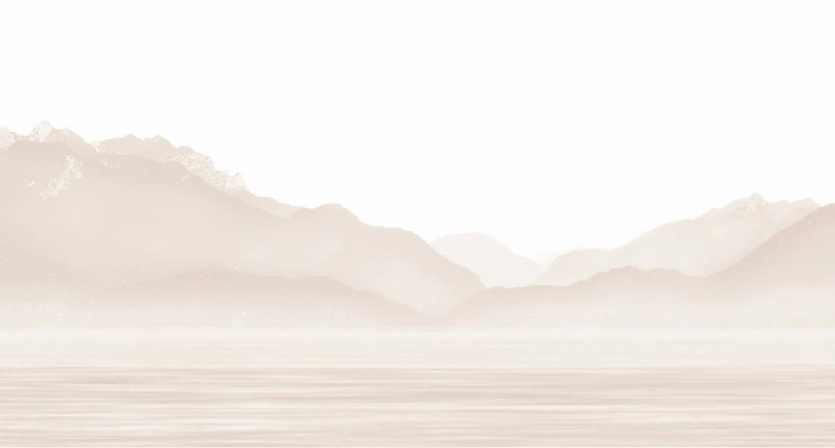 Tapete Annecy und sein friedlicher See in Beige