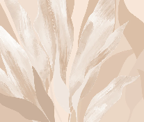 Papier peint étoffe florale beige, XXL, tendance