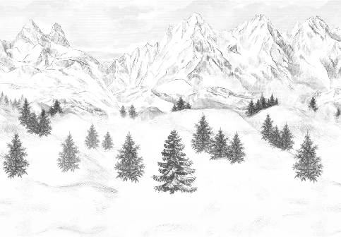 Tapete „Aiguilles d'Arves“