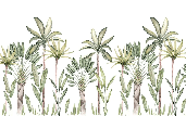 Tropische Aquarell-Tapete