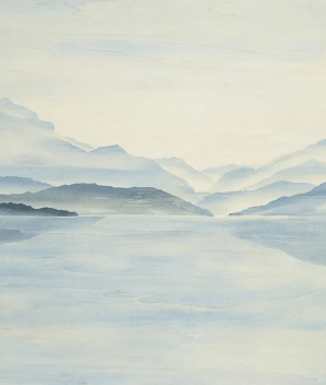 Tapete „Vue Grand Albigny“ | Les Bleus du Lac®