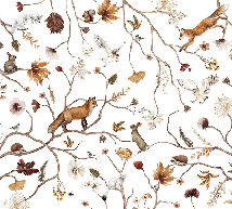Papier peint enfant forêt aventure, XXL, tendance