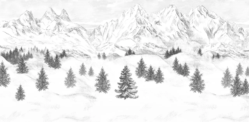 Tapete „Aiguilles d'Arves“