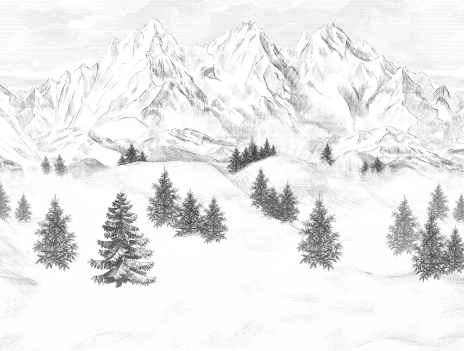 Tapete „Aiguilles d'Arves“