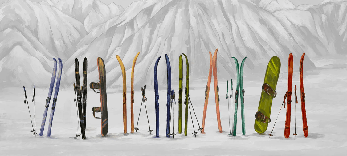 Ski-Hintergrundbild Courchevel
