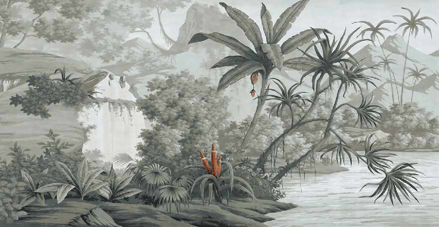 Jungle Contrast Tapete