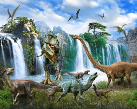 Tapete Dinosaurier 3D