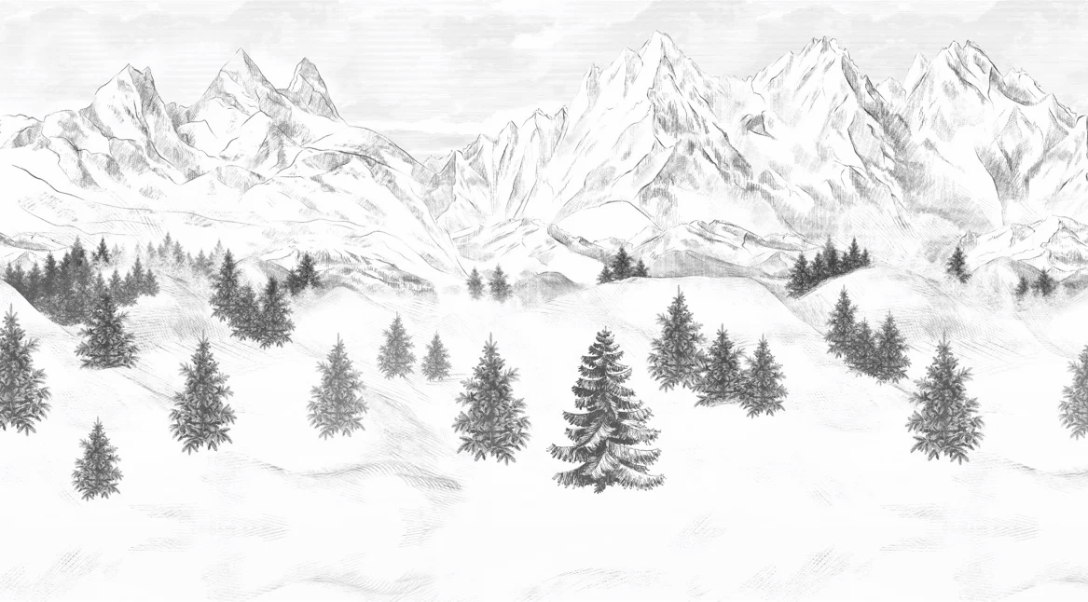 Tapete „Aiguilles d'Arves“