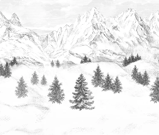 Tapete „Aiguilles d'Arves“