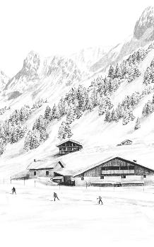 Tapete Clusaz Skilanglauf Berge Confins