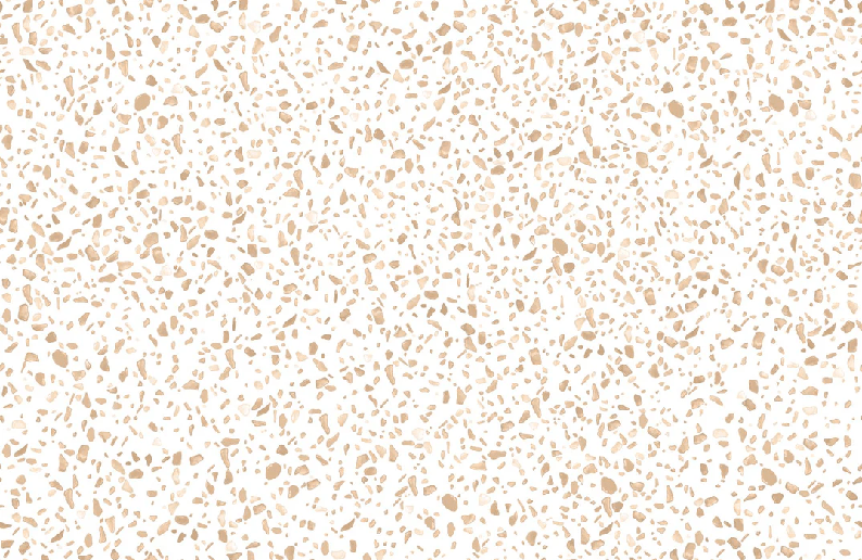 Tapete mit Terrazzo-Effekt in Sepia