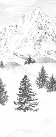 Tapete „Aiguilles d'Arves“