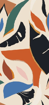 Moderne Tapete mit Pflanzenmotiven