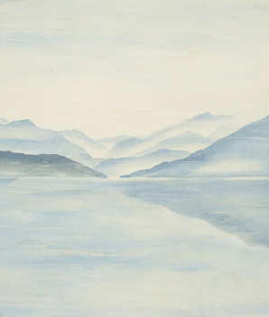 Tapete „Vue Grand Albigny“ | Les Bleus du Lac®