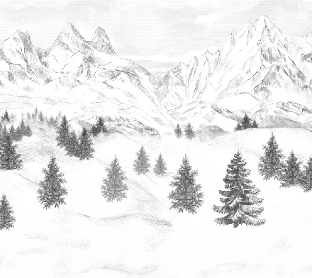 Tapete „Aiguilles d'Arves“