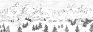 Tapete „Aiguilles d'Arves“
