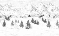 Tapete „Aiguilles d'Arves“