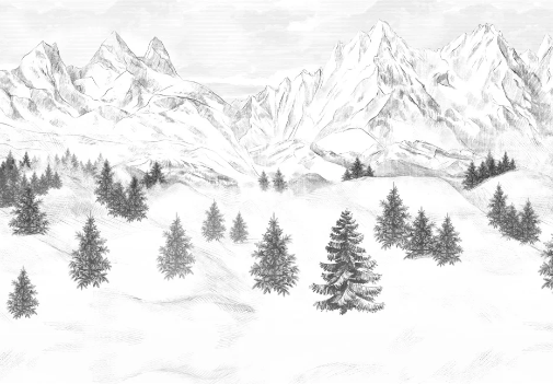 Tapete „Aiguilles d'Arves“