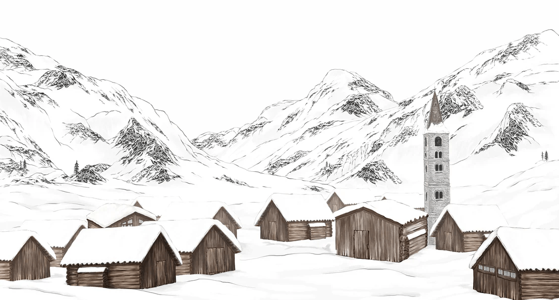 Tapete Dorf Val d'Isère
