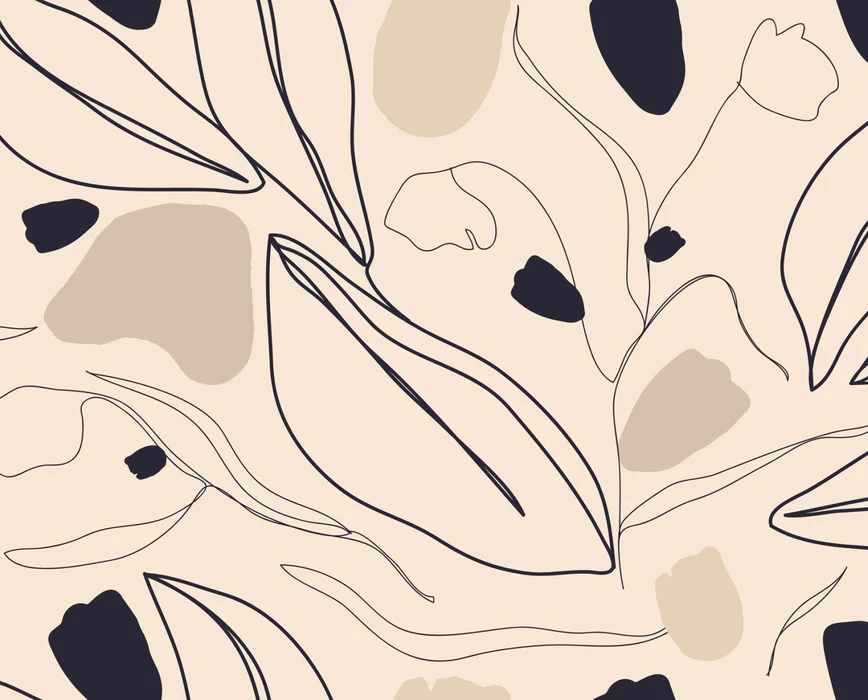 Tapete im puristischen Design in Nude
