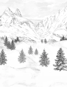 Tapete „Aiguilles d'Arves“