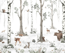 Tapete Tiere Frühling Wald