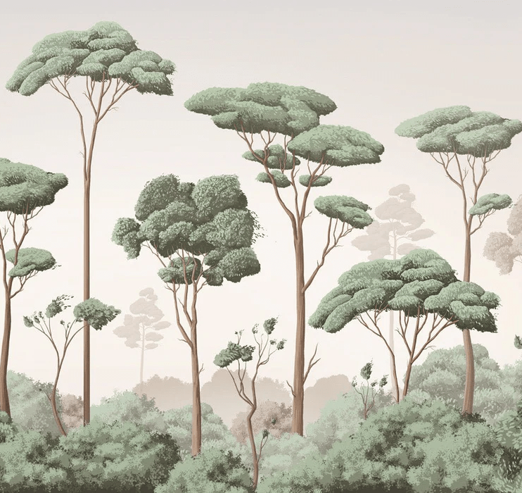 Tapete „Leichter Wind im Pinienwald“