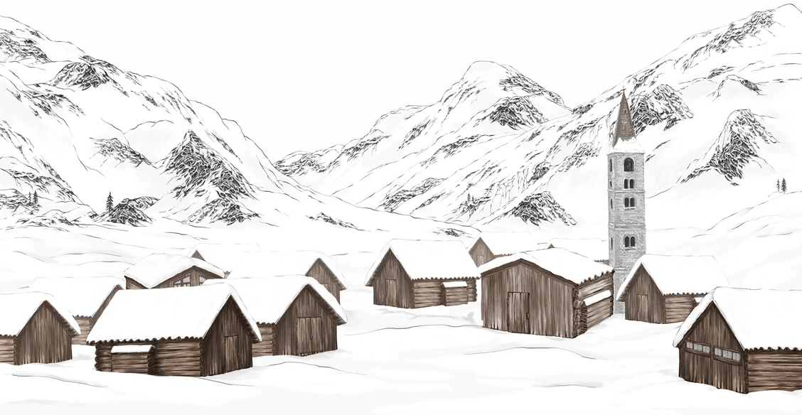 Tapete Dorf Val d'Isère