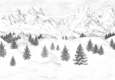 Tapete „Aiguilles d'Arves“