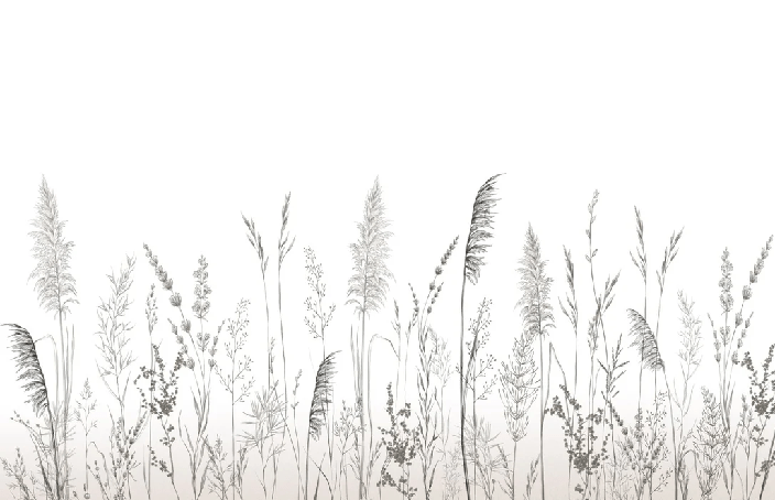 Poetische Pampas-Tapete