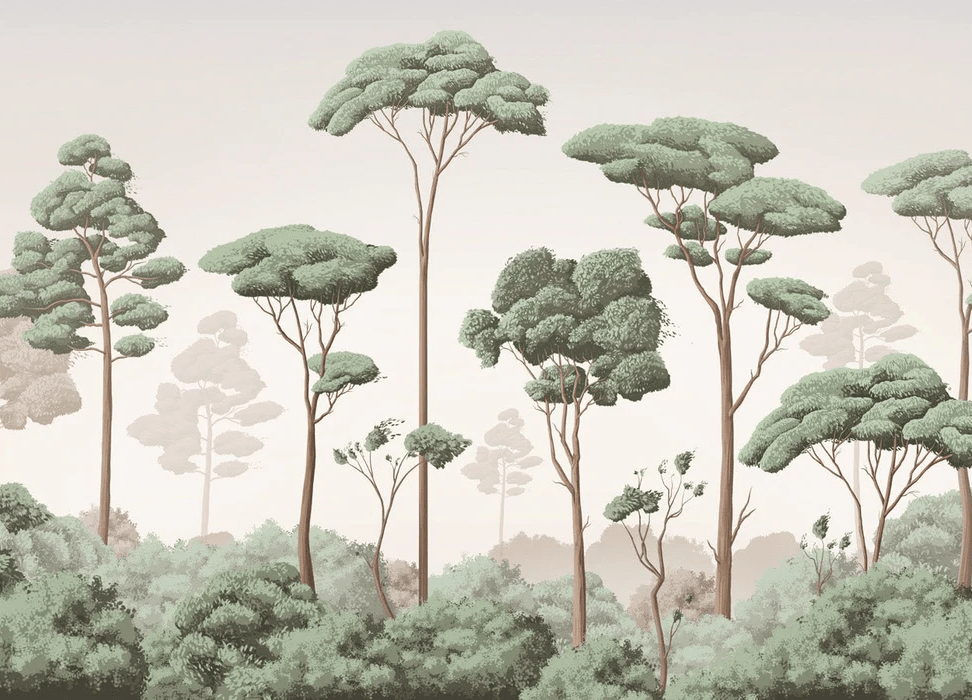 Tapete „Leichter Wind im Pinienwald“