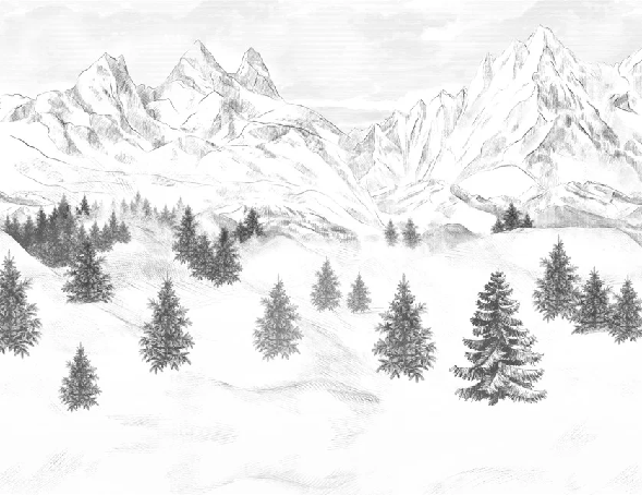 Tapete „Aiguilles d'Arves“