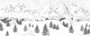 Tapete „Aiguilles d'Arves“