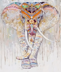Tapete Elefant Boho Indianer