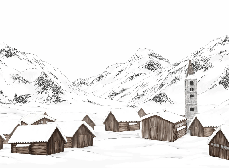 Tapete Dorf Val d'Isère