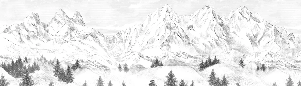 Tapete „Aiguilles d'Arves“